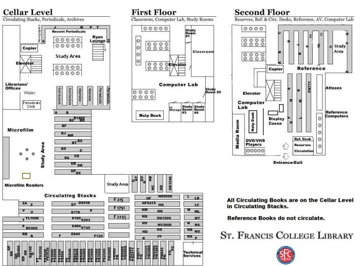 Old St. Francis College Library Map
